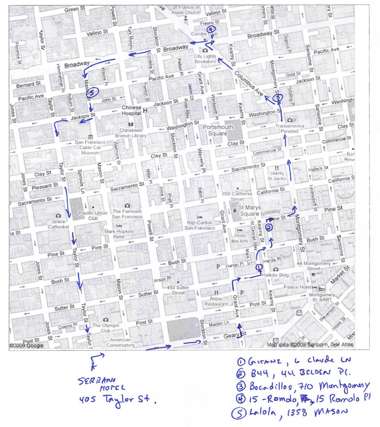 The "Crawl" Route thru the City