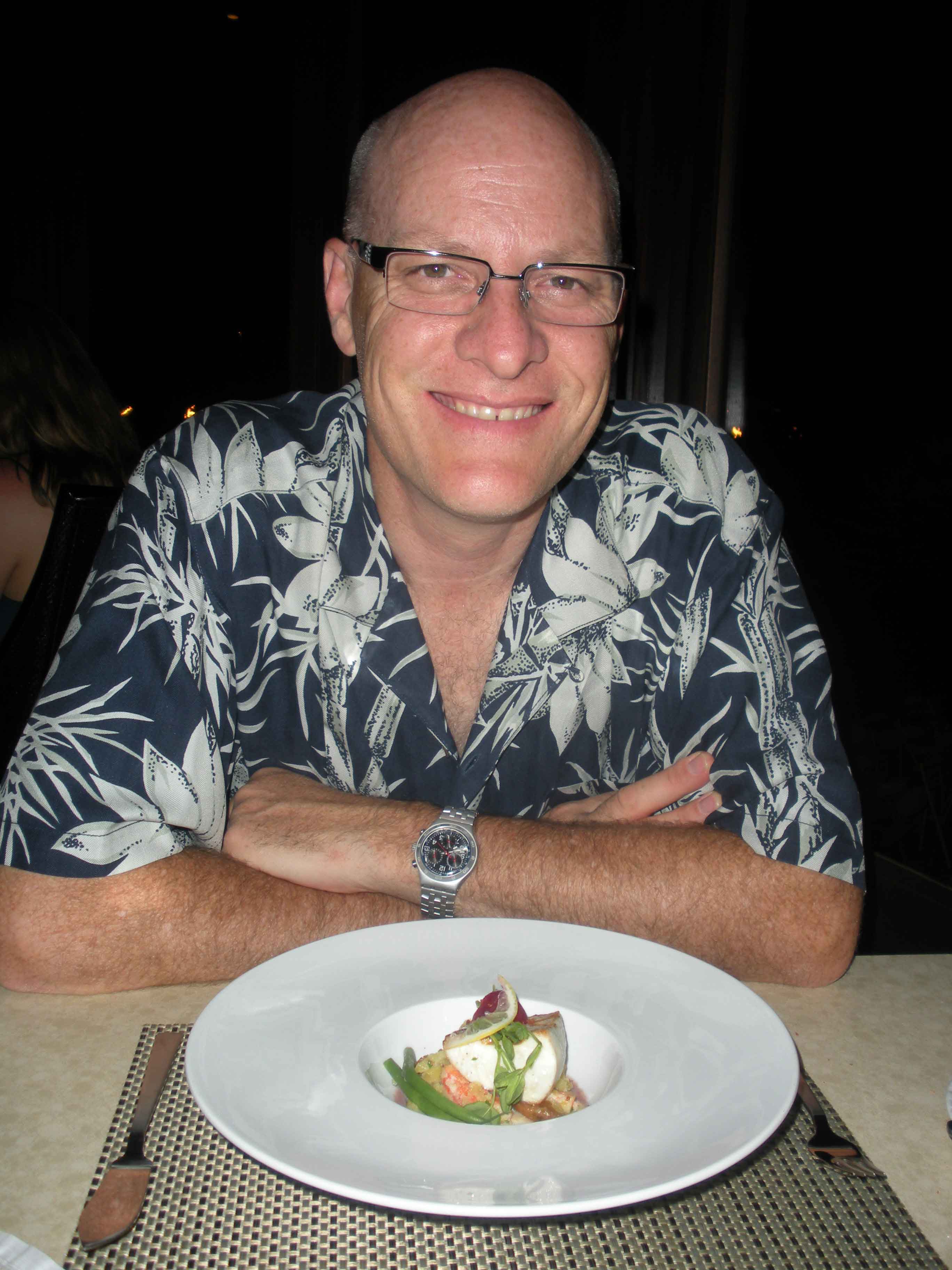 Chris at the Red Salt Restaurant at the Koa Kea